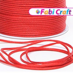 Κορδόνι Ποντικοουρά Fabi Σατέν 2mm x 50y Κόκκινο